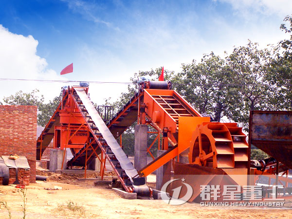 山皮土洗石機(jī)現(xiàn)場